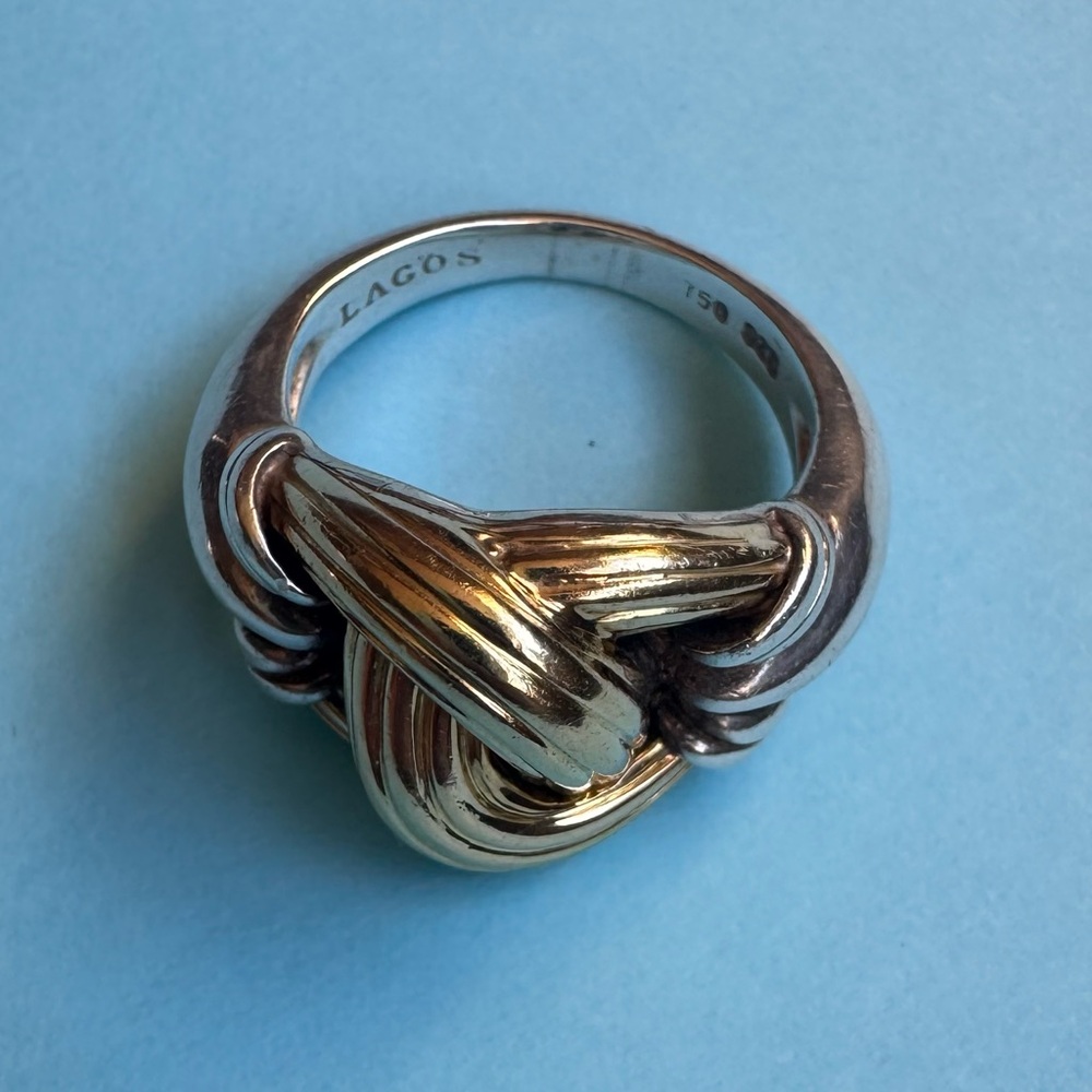 LAGOS Gold and Silver Knot Ring